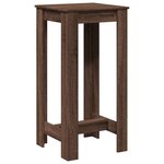 vidaXL Table de bar chêne marron 51x50x103 5 cm bois d'ingénierie