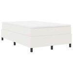 vidaXL Lit à ressorts avec matelas crème - 120 x 200 cm  Tissu Velours Côtelé