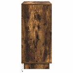 vidaXL Buffet LED Chêne fumé 71 x 34 5 x 75 cm Bois d'ingénierie