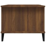 vidaXL Table basse Chêne marron 90x50x40 cm Bois d'ingénierie
