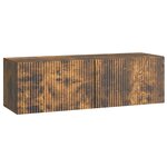 vidaXL Meuble TV mural 98 x 31 x 30 cm Chêne fumé Bois d'ingénierie