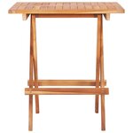 vidaXL Ensemble de bistro pliable 3 Pièces Bois de teck solide