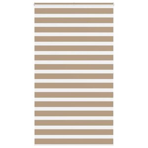 vidaXL Store zèbre marron sable largeur du tissu 125 9 cm polyester