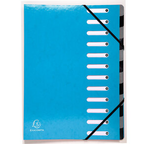 Trieur Harmonika 12CP Iderama bleu clair x 6 EXACOMPTA