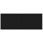 vidaXL Ensemble de meubles TV 6 Pièces Noir Bois d'ingénierie