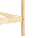 vidaXL Cadre de lit à baldaquin sans matelas bois massif 90x200 cm