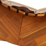 vidaXL Transat 2 Pièces Marron 60 x 154 x 74 cm Bois d'acacia massif