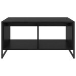 vidaXL Table basse Chêne noir 80 x 50 x 40 cm Bois d'ingénierie