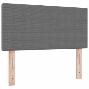 vidaXL Tête de lit avec tête de lit Gris clair 100 cm Tissu côtelé