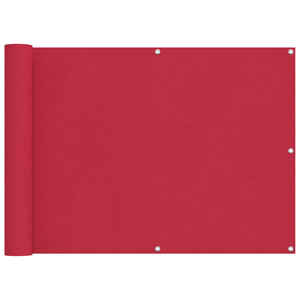 vidaXL Écran de balcon 75 x 400 cm Tissu Oxford Rectangulaire Bordeaux