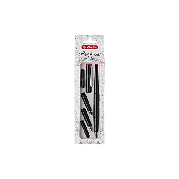 herlitz Kit de calligraphie, 5 pièces, noir