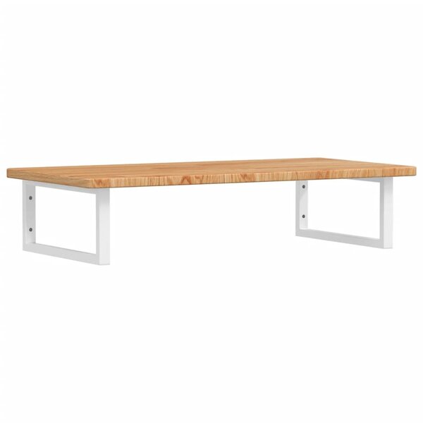 vidaXL Étagère de vasque murale acier et bois de chêne massif