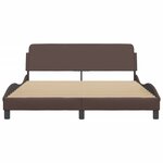 vidaXL Cadre de lit sans matelas marron 160x200 cm similicuir