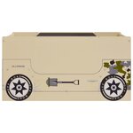 vidaXL Table et chaises enfant 3 Pièces Véhicule tout-terrain MDF