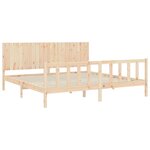 vidaXL Cadre de lit sans matelas 200x200 cm bois massif de pin