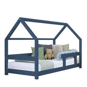 Lit cabane enfant TERY 120 x 200 bleu marine