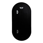 Miroir mural ovale 30 x 60 cm noir mat 03_0007952