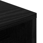 vidaXL Basboard avec tiroir Chêne noir 72 x 22 5 x 38 cm