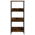 vidaXL Bibliothèque chêne fumé 50x33x117 5 cm bois d'ingénierie