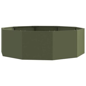 vidaXL Jardinière Vert olive 120 x 120 x 35 cm Acier