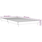 vidaXL Cadre de lit sans matelas chêne marron 100x200 cm