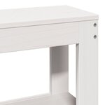 vidaXL Cadre de lit sans matelas blanc 160x200 cm bois de pin massif
