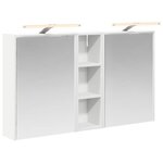 vidaXL Ensemble de Meubles de Salle de Bain 3 Pièces 106 x 16 x 62 5 cm