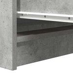 vidaXL Buffet gris béton 100x35x99 cm bois d'ingénierie