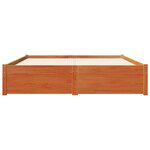 vidaXL Cadre de lit Cire marron 150 x 200 cm Bois de Pin Massif