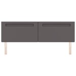 Cabeza de lit vidaXL Design Simple Gris 180 cm Cuir Synthétique