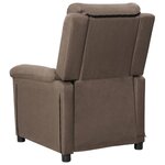 vidaXL Fauteuil de massage Taupe Tissu