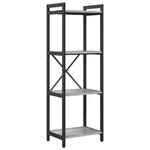 vidaXL Bibliothèque Sonoma gris 40 x 30 x 118 cm Bois d'ingénierie