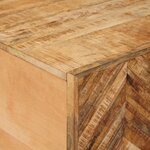 vidaXL Table basse Marron 80 x 50 x 40 cm Bois de mangue massif