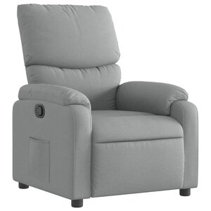 vidaXL Fauteuil inclinable Gris clair Tissu