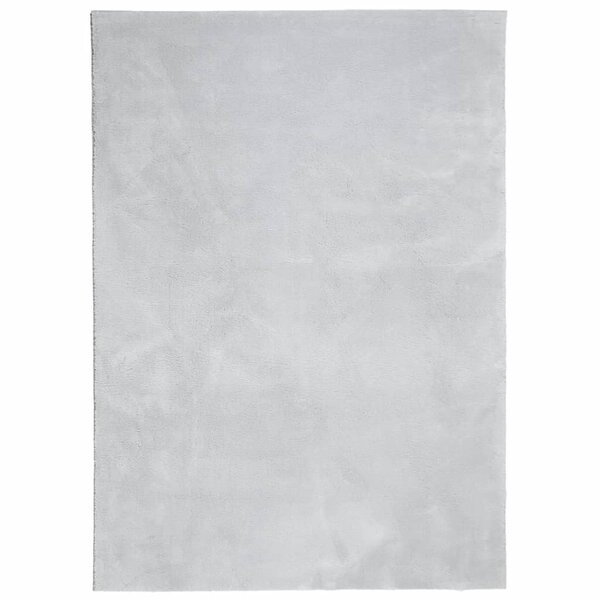 vidaXL Tapis HUARTE à poils courts doux et lavable gris 140x200 cm