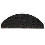 vidaXL Tapis d'escalier auto-adhésifs 30 Pièces anthracite 65x22 5x3 5 cm