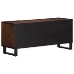 vidaXL Meuble TV marron 100x34x46 cm bois massif manguier
