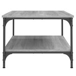 vidaXL Table basse sonoma gris 100x55x40 cm bois d'ingénierie