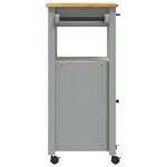 vidaXL Chariot de cuisine MONZA 48x40x90 cm bois massif de pin