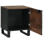 vidaXL Cabinet de chevet Noyer 40 x 33 x 46 cm Bois d'acacia massif
