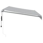 vidaXL Auvent rétractable automatique anthracite et blanc 350x250 cm