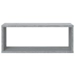 vidaXL Étagères murales cube 4 Pièces Sonoma gris 60x15x23 cm Bois