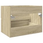 vidaXL Armoire d'évier Chêne sonoma 60x38 5x45 cm Aggloméré