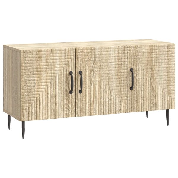 vidaXL Meuble TV Chêne Sonoma 99 x 34 5 x 50 cm Bois d'ingénierie