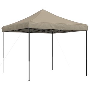vidaXL Tente de fête 292 x 292 x 315 cm Taupe Tissu Oxford