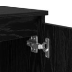 vidaXL Cabinet de chevet Chêne noir 40 x 30 x 50 cm Bois d'ingénierie