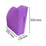 Classeur Porte Revues THE MAGAZINE violet translucide EXACOMPTA