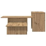 vidaXL Table console Chêne artisanal 91 5 x 35 x 38 5 cm