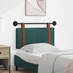 vidaXL Tête de lit suspendue Vert foncé PU antique