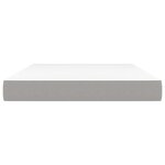 vidaXL Matelas de lit à ressorts ensachés fermeté moyenne Gris clair 140x190x20 cm